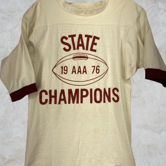 VARSITY T-SHIRT -- Rare, 1976 “State Champion” High School Demons T-Shirt, Retro - Picture 9 of 11